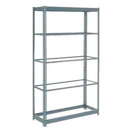 Global Industrial Heavy Duty Shelving 48W x 12D x 96H With 5 Shelves, No Deck, Gray B2297479